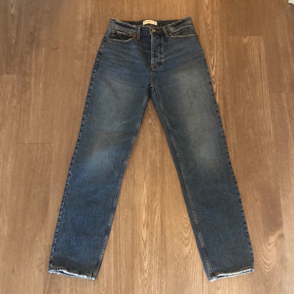 Abercrombie & Fitch The Dad High Rise Jeans Size 26/2 Long